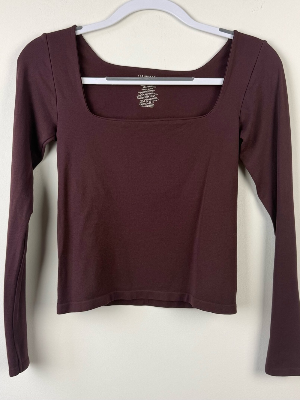 Free People Intimately Clean Lines Long Sleeve Smoothing Top